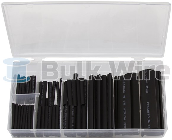 Picture of 127 Piece Assorted Heat Shrink Tubing Kit Black Color by Powerwerx