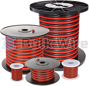 Picture of Red/Black Bonded Zip Cord Easy ID Low Voltage Cable