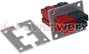 Picture of 1463G1 Powerpole Mounting Clamp Pair for 2 or 4 PP75 Powerpole Connectors