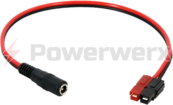 ANDERSON POWERPOLE Sermos 5A 5.5x2.1mm 12v DC Connector Male Adapter 11" 