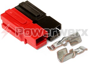 Picture of 45 Amp Permanently Bonded Red/Black Anderson Powerpole Connectors