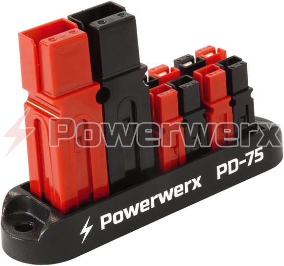 Picture of 75A Input 4 Position Distribution Block for 15/30/45A Powerpole Connectors