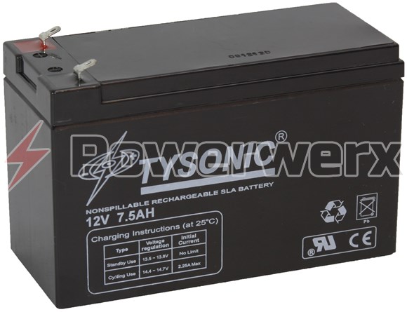 Picture of AGM Non-Spillable Sealed Lead Acid (SLA/AGM) Rechargeable Battery