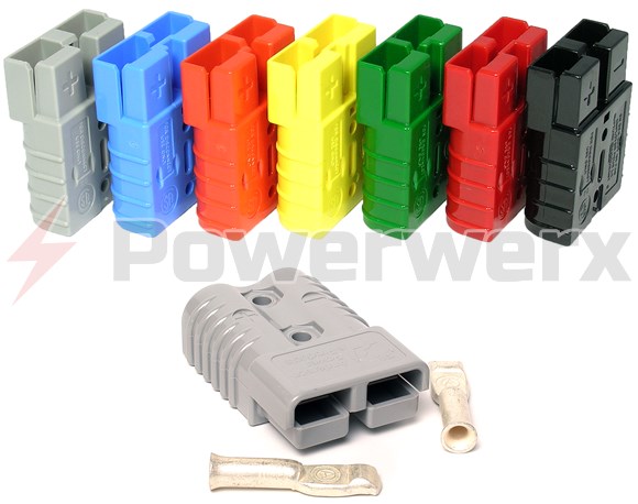 6awg 50 Amp Battery Connectors for sb50 Red 50A 600V Plug 5 Pairs 10 pcs,Broad Cable Terminal Battery Power Connector 