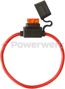 Picture of ATC/ATO Inline Fuse Holder (Gauge: 10, Color: Red)