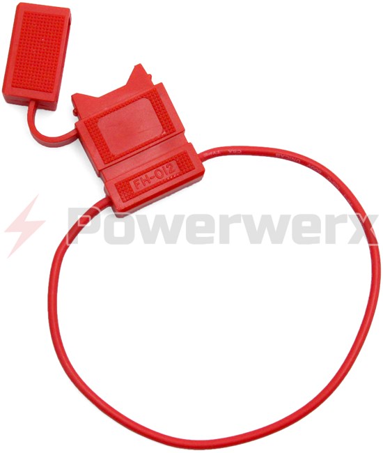 Picture of ATC/ATO Inline Fuse Holder (Gauge: 18, Color: All Red)