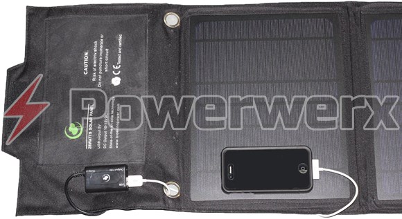 Picture of Bioenno BSP-28 28 Watt Foldable Solar Panel for Charging Power Packs