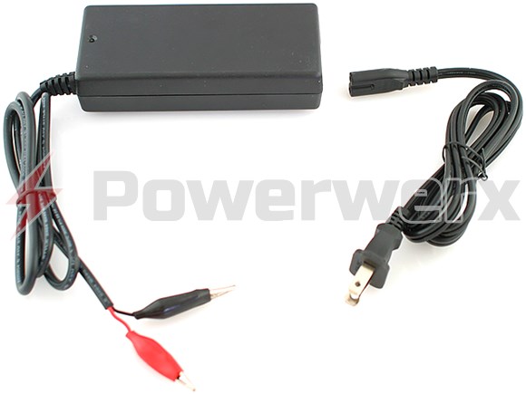 Picture of Bioenno Power BPC-1504CLIP 14.6V, 4A, AC-to-DC Charger with Alligator Clips for 12V LiFePO4 Batteries