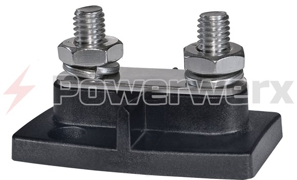 Picture of Blue Sea 2020 PowerBar Dual BusBar Two 3/8" 16 Studs