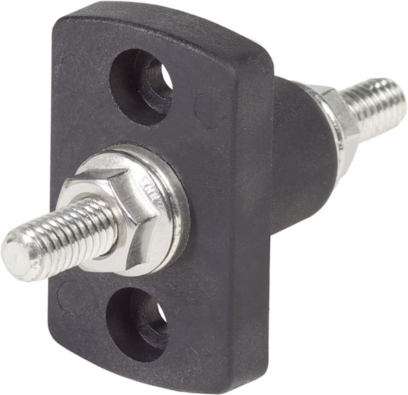 Picture of Blue Sea 2201-BSS Terminal Feed Through Connector – 5/16" – 18 Studs (Black Color)