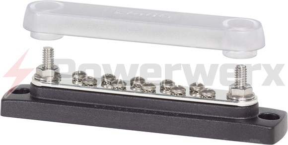 Picture of Blue Sea 2300 Common 150A BusBar 10 Gang with Cover