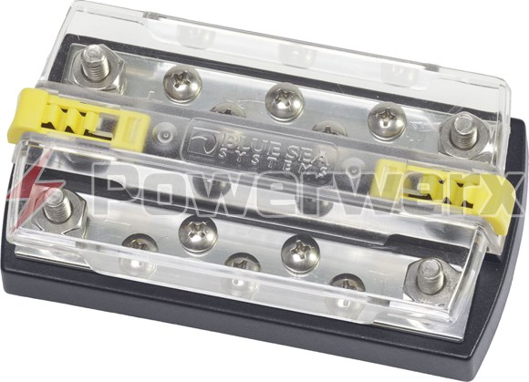Picture of Blue Sea 2722 DualBus Plus 150A BusBar 1/4" with Cover