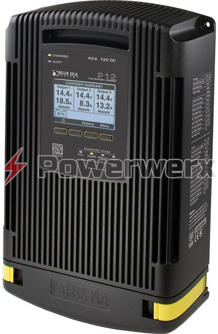 Picture of Blue Sea 7522 P12 Battery Charger Three Bank 12V DC 40A