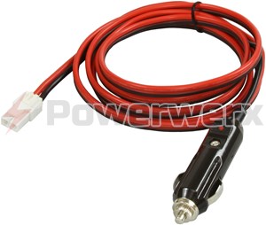 Picture of Cigarette Lighter Plug to 2-Pin Radio Connector (HF2) Adapter Cable