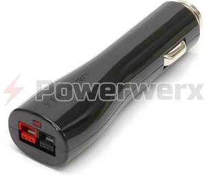 Picture of CigBuddy2, the portable cigarette lighter plug to Powerpole adapter