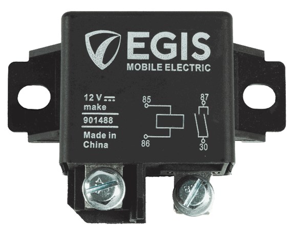 Picture of Egis Mobile Electric 901488 Power Relay, 12VDC, SPST, 75A, Dual Contact