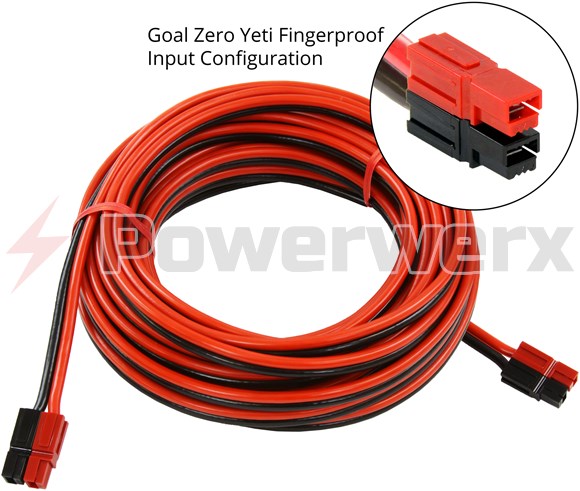 Picture of Goal Zero 98064  Fingerproof Vertical Anderson Powerpole Extension Cable 20 ft by Powerwerx