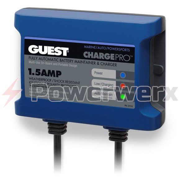 Guest On-Board Battery Charger 15A 120V Input 12V 3 Bank