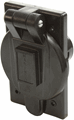 Picture of Marinco Manual AC Receptacle Inlet 120VAC,15A, Water Tight, Black Color
