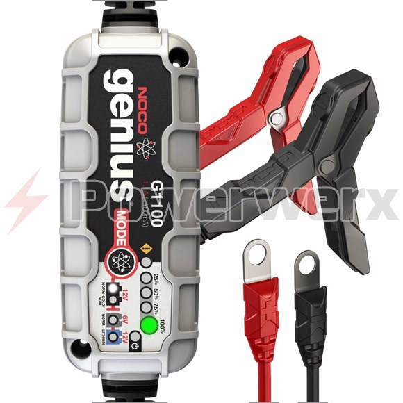 Picture of NOCO Genius G1100 6V/12V 1.1 Amp Smart Battery Charger and Maintainer