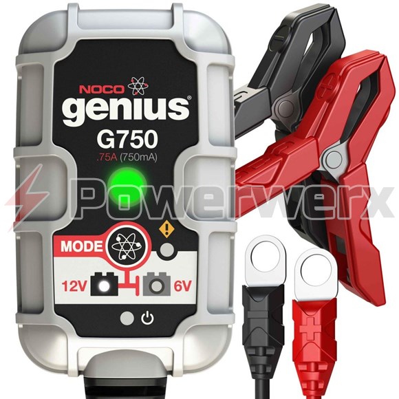 Picture of NOCO Genius G750 6V/12V 750mA Amp Smart Battery Charger and Maintainer