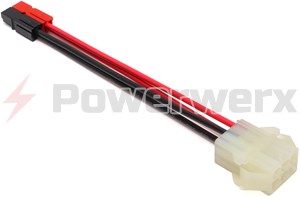 Picture of OEM Molex type 6 pin female socket (HFSOC) to Powerpole adapter