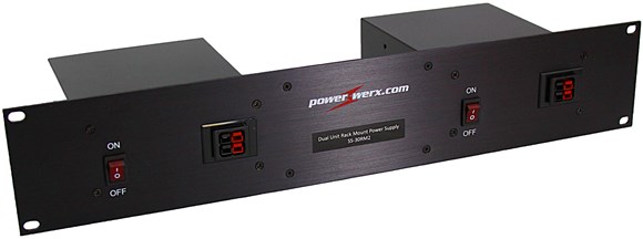 Picture of Powerwerx 30 Amp Dual Unit Rack Mount Switching Power Supply