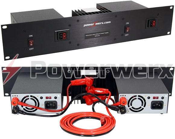 Picture of Powerwerx 30 Amp Redundant Rack Mount Switching Power Supply