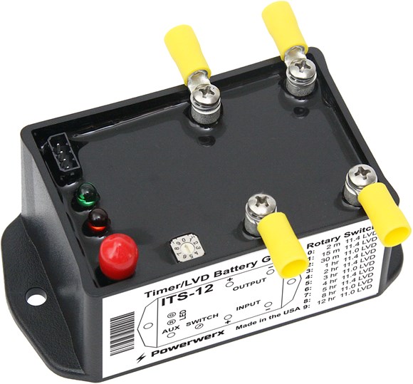 Picture of Powerwerx Automotive DC Timer with Low Voltage Disconnect Battery Guard
