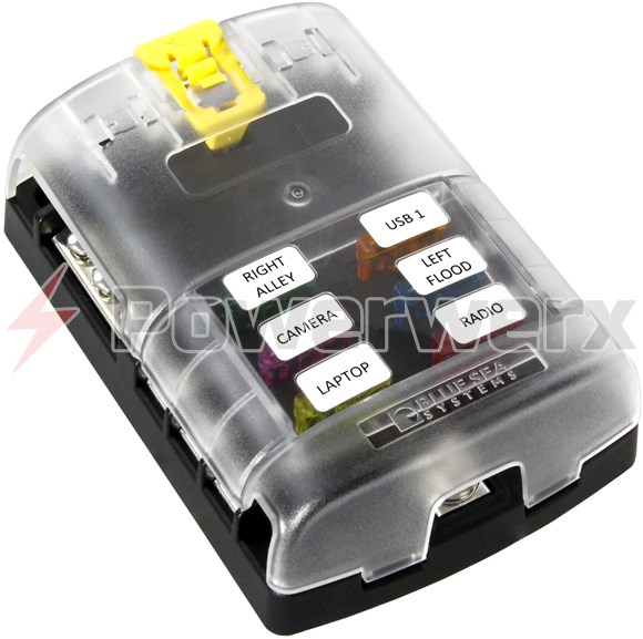 Powerwerx FBL 200 Count Label Sheet for Blue Sea Fuse Blocks Powerwerx