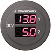 Picture of Powerwerx Panel Mount Dual Digital Red Volt Meter for 12/24V Systems