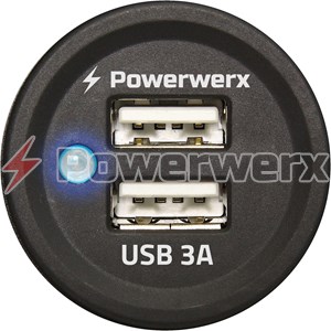 Blue Sea 1039 Fast Charge Dual USB Charger Contura Switch Mount | Powerwerx