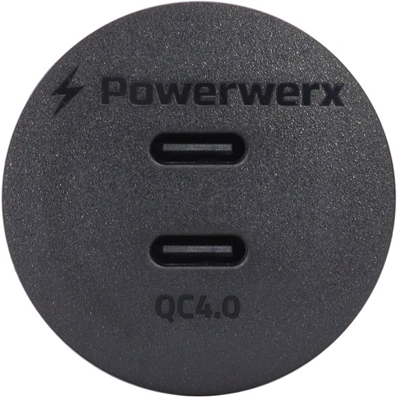 Picture of Powerwerx Panel Mount Dual USB Type-C QC4.0 Fast Device Charger