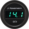 Picture of Powerwerx Panel Mount Waterproof Digital Green Volt Meter for 12/24V Systems