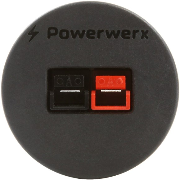 Picture of Powerwerx PanelPole1, Panel Mount Housing for a Single Powerpole Connector with a Weather Tight Cover