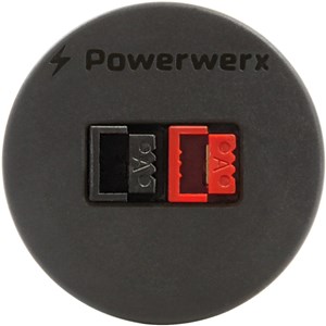Picture of Powerwerx PanelPoleGZ, Panel Mount Housing for a Single Vertical Stacked Fingerproof Powerpole with a Weather Tight Cover