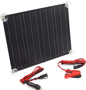 Picture of Powerwerx SP20W 20W Solar Panel with Suction Mounts, Ideal for Vehicle Battery Maintenance