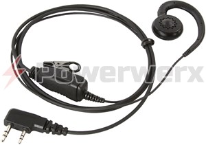 Picture of Professional Comfortable G-Hook Lapel Microphone for Wouxun and Anytone Radios