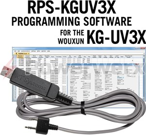 Picture of RT Systems RPS-KGUV3X-USB Advanced Radio Programming Software and USB Cable Kit for Wouxun Radio KG-UV3X Pro