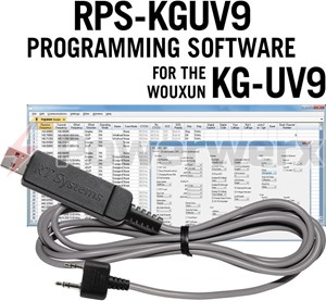 Picture of RT Systems RPS-KGUV9-USB Advanced Radio Programming Software and USB Cable Kit for Wouxun Radios KG-UV9D Plus and KG-UV9D