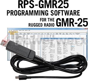 Picture of RT Systems RRS-GMR25-USB  Advanced Radio Programming Software and USB Cable Kit for Rugged Radios GMR25 Mobile Radio