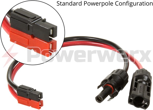 Picture of Solar MC4 to Anderson Powerpole Connector Adapter Cable