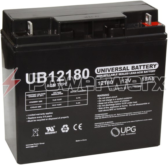 Picture of UPG UB12180 D5745 12V 18Ah T4 Terminal Sealed Lead Acid (SLA) Battery