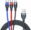 Picture of USB-3in1 Adaptor Cable, USB input to Apple Lightning, USB Type C and USB Micro
