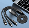 Picture of USB6in1 Adaptor Cable, USB input to Apple Lightning, USB Type C and USB Micro