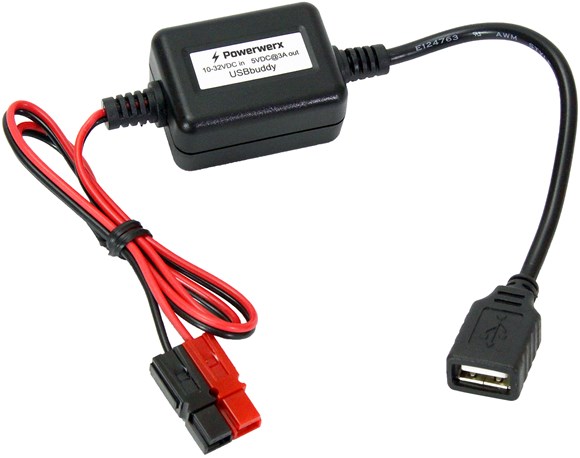 Skrivemaskine skilsmisse Squeak USBbuddy, Portable Powerpole (12V) to USB (5V) Converter and Device Charger  | Powerwerx
