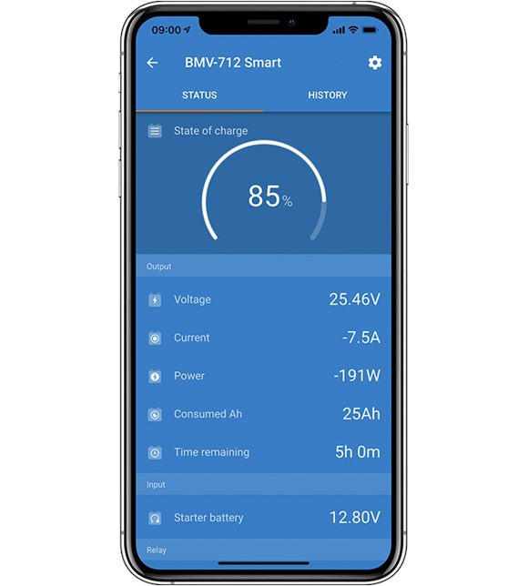 Victron Energy BAM030712200 Battery Monitor BMV-712 Smart Black | Powerwerx